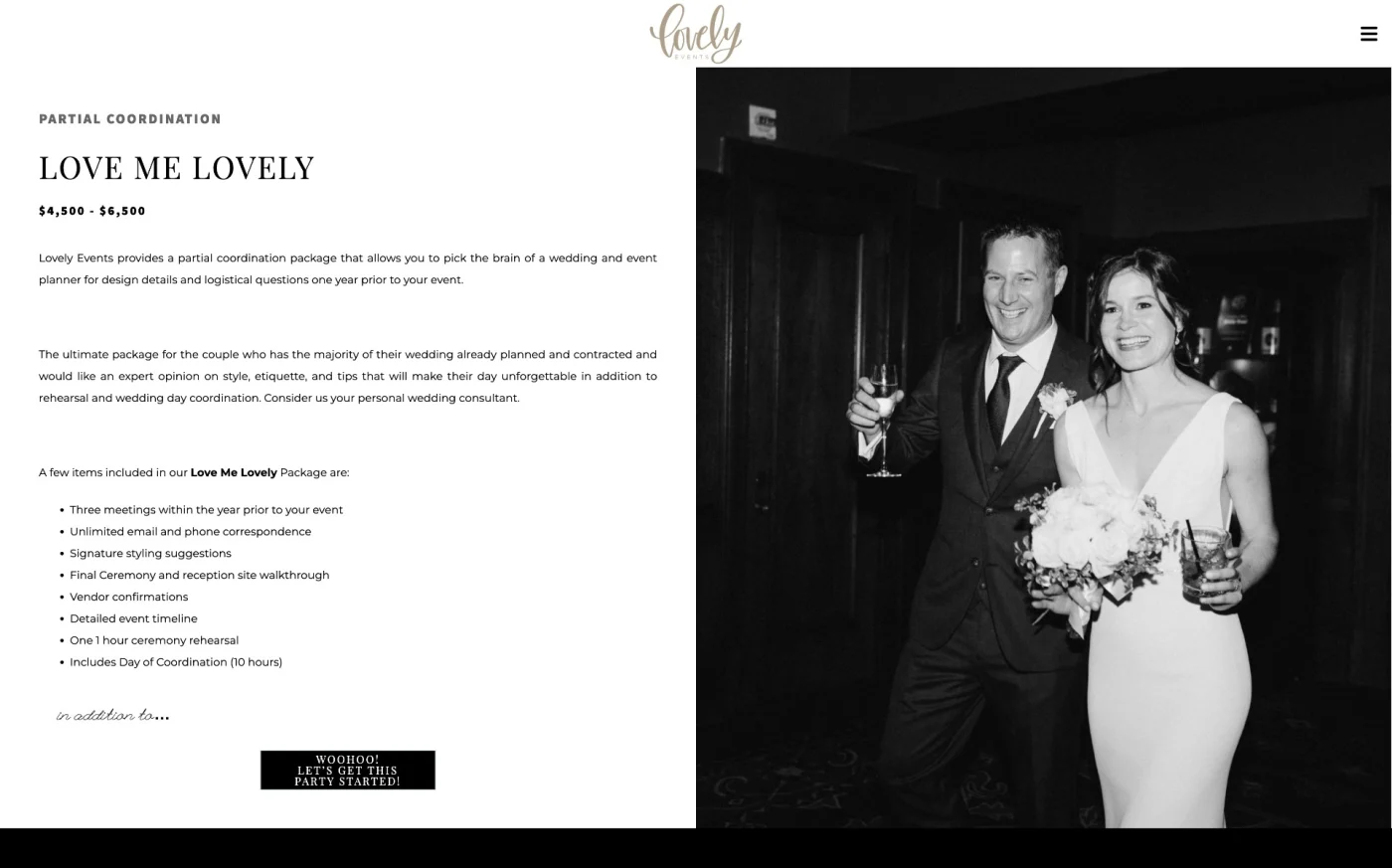 Captura 3 de Sitio para wedding planner