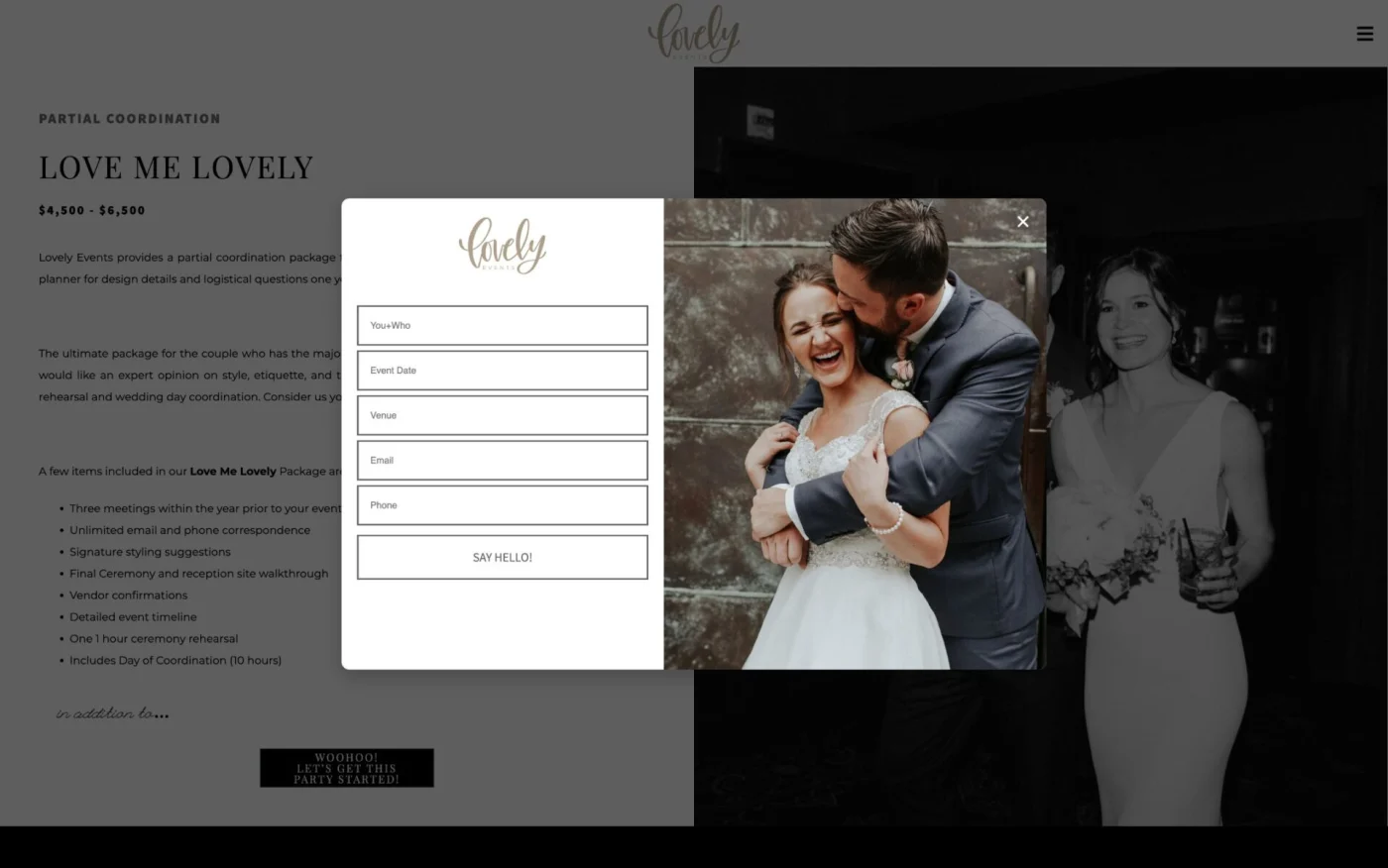Captura 7 de Sitio para wedding planner