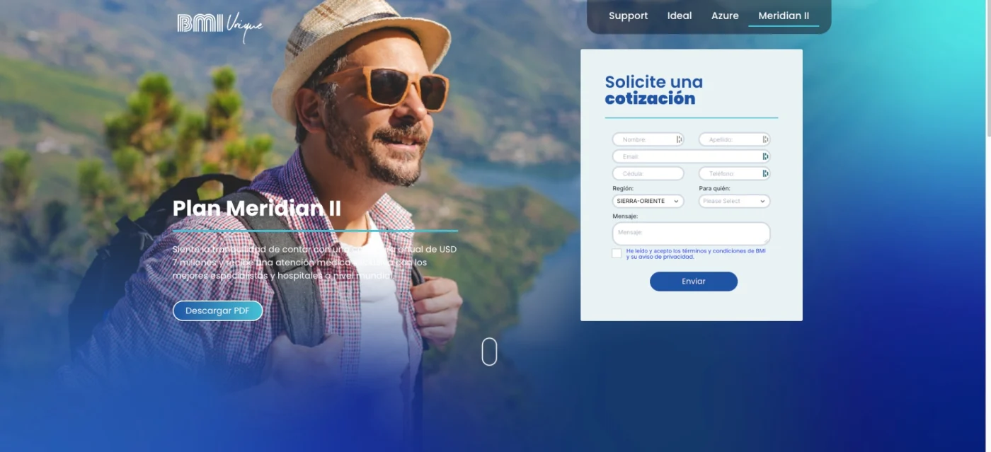 Captura 4 de Landing pages para aseguradora