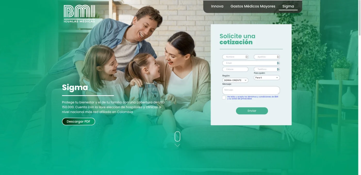 Captura 6 de Landing pages para aseguradora