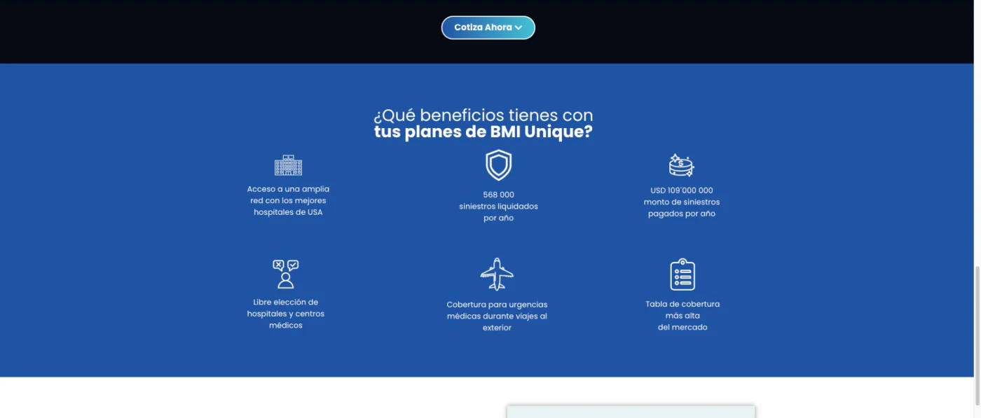Captura 7 de Landing pages para aseguradora