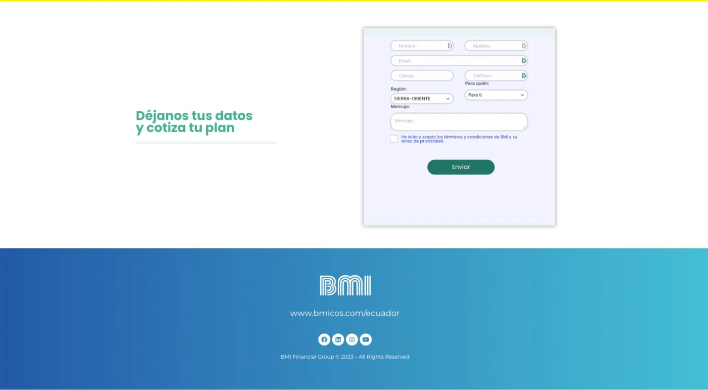 Captura 8 de Landing pages para aseguradora