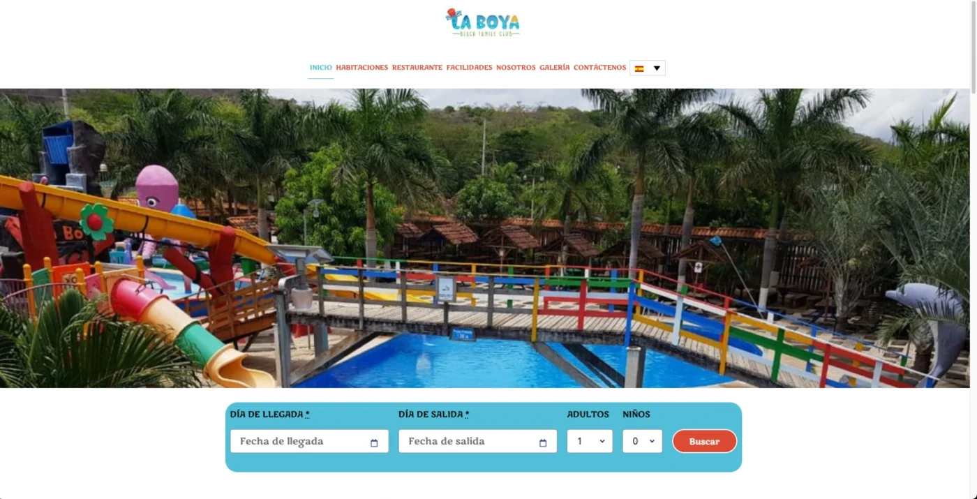 Captura 1 de Plataforma de reservas para hotel
