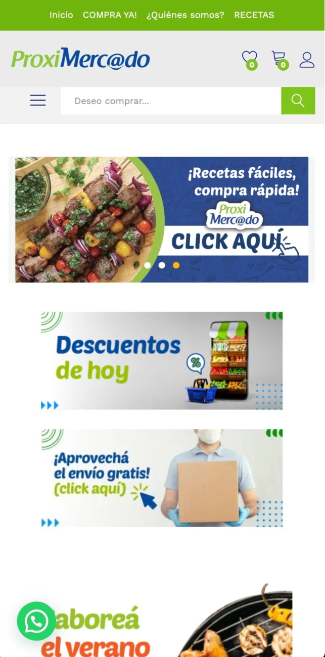 Captura 1 de Ecommerce de supermercado