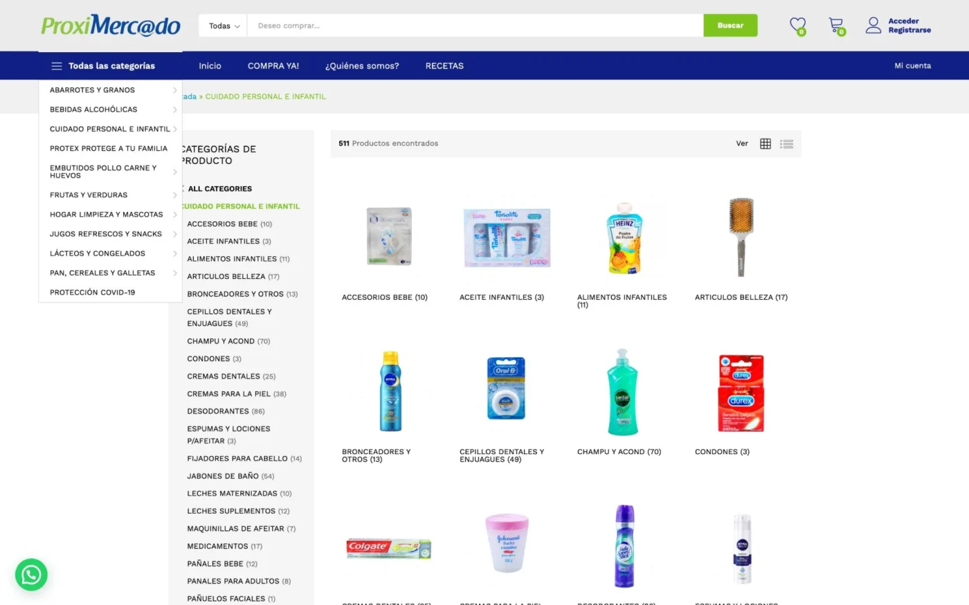 Captura 3 de Ecommerce de supermercado