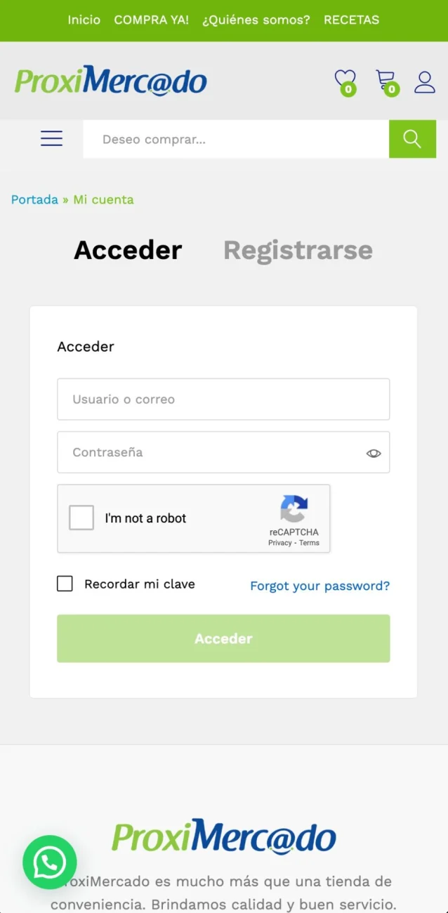 Captura 4 de Ecommerce de supermercado