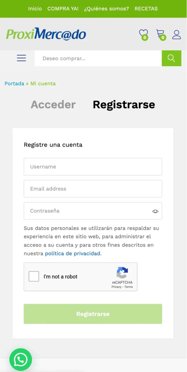 Captura 5 de Ecommerce de supermercado