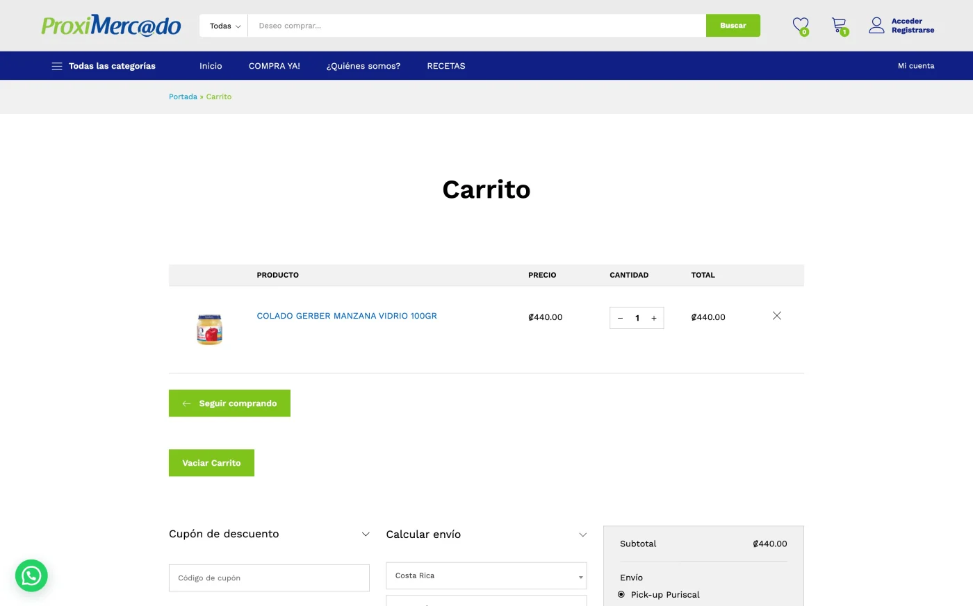 Captura 6 de Ecommerce de supermercado