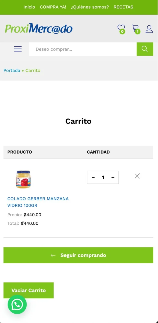 Captura 7 de Ecommerce de supermercado