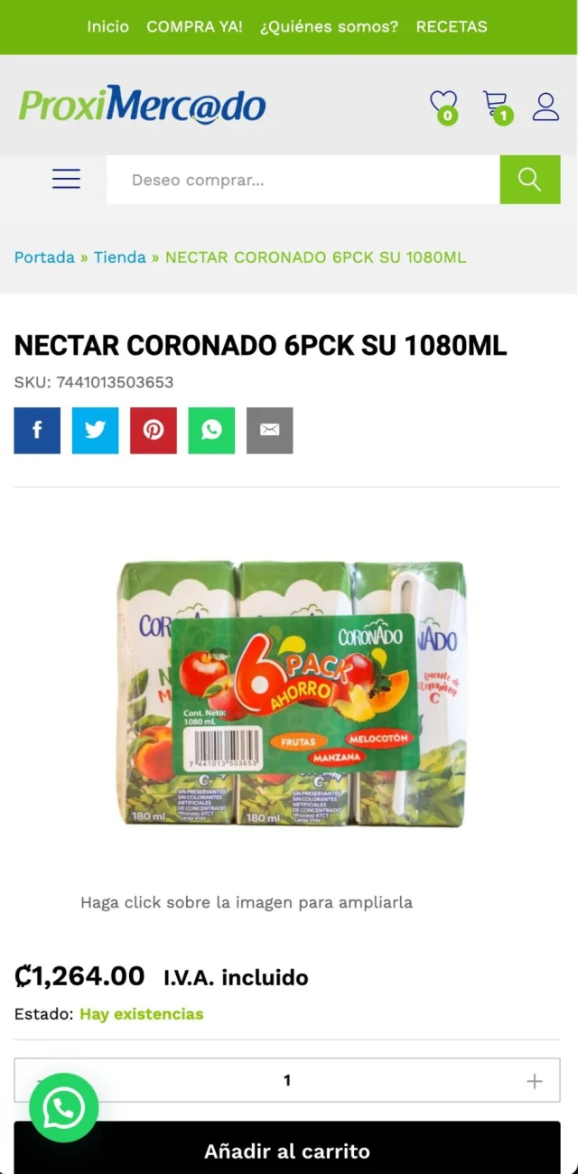 Captura 8 de Ecommerce de supermercado